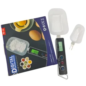 500g 0.1g 100g 0.01g Household Food Measuring Scale ABS Digital Kitchen Coffee and Milk Spoon Scale