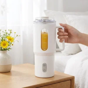 500ml Big Capacity Smart Portable Blender Pulse Mode USB C Rechargeable Personal Smoothie Maker Ice Crusher Cup for Outdoor