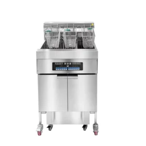 56L Durable Stainless Steel Free Standing Commercial Fryer Heavy Duty Electric Deep Fryer High Efficiency