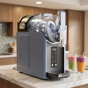 5IN1 Stainless Steel Commercial Automatic Electric Slushie Maker Household Use Ice Cream Machine