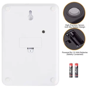 5KG ABS Plastic Platform Digital Food Scale LCD Battery Powered Kitchen Scale with Tray