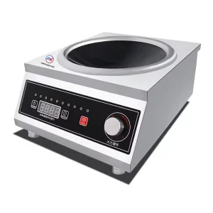5KW Heavy Duty Commercial Wok Induction Cooker Single Hob Concave Electric Cooker Portable Stainless Steel Chinese Restaurant