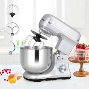 5L 1000W Kitchen Bread and Cake Maker Electric Food Mixer with Beater Ejector Button Dough Mixer and Stand Mixer