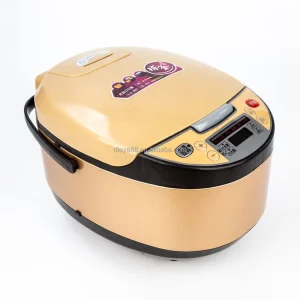 5L Automatic Smart Digital LCD Square Rice Cooker Electric Non Stick Plastic Housing Paddle Timer Function Household