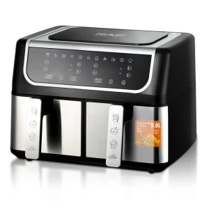 5L Double Air Deep Fryer Oven Digital Display Smart Air Fryer with Two Independent Basket