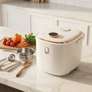 5L Electric Fast Cooking Portable Household Smart Digital Timer Control Heating Rice Cooker