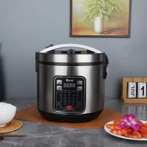 5L Electric Pressure Cooker Smart Overheat Protection 304 Stainless Steel Non-Stick Rice Cooker Measuring Cup