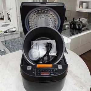 5L Electric Rice Cooker with Aluminum Liner Plastic Housing and Measuring Cup for Home Hotels and RVs