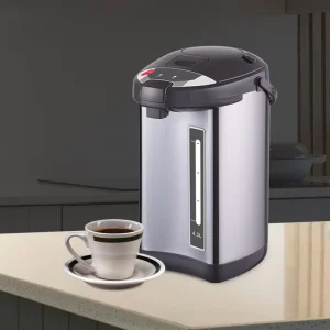 5L Electric Thermos Dispenser Air Pot with Safety Lock and 3 Hot Water Outlets for Hotels and Household Use