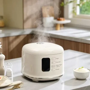 5L Rice Cooker 900W Stainless Steel Inner Pot Non stick Keep Warm 8H Touch Control Panel Quick Rice Cooker Soup Stew Steam