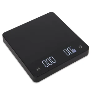 5kg 0.1g Electronic ABS Kitchen Scale Digital Tabletop Scale with Timer USB Charge Baking and Coffee Electric Power Source