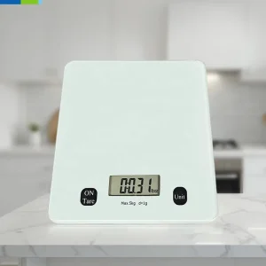 5kg Auto Off Digital Kitchen Scale Rectangle Shape Battery Powered Accurate Food Weight Measurement with Digital Display
