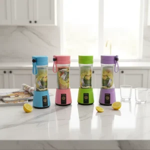 6 Blade Stainless Steel Portable Mini Juicer USB Rechargeable Electric Fruit Blender High RPM Household Ready to Ship