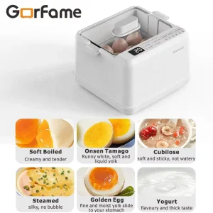 6 Egg Capacity Boiler 6 Modes for Breakfast Electric Rapid Egg Cooker