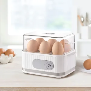 6 Eggs Capacity Stainless Steel Smart Automatic Electric Mini Egg Boiler Cooker Steamer Machine