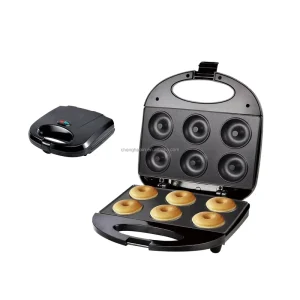 6 Hole Multi Functional Large Household Breakfast Machine Double Sided Heating Electric Mini Waffle Maker
