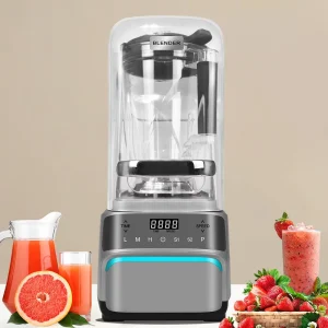6 Liter Professional Commercial Blender Heavy Duty Soundproof Large Capacity Juicer Mixer Grinder Ice Crusher Soup Maker