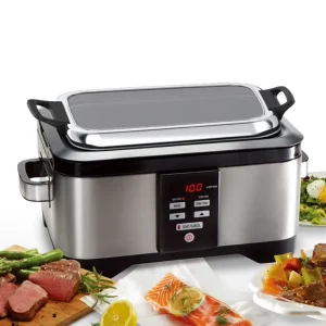6 Liter Sous Vide Machine Precise Temperature Plus Deviation Calibration SUS304 Tank Fully Heating Coverage for Home or Business