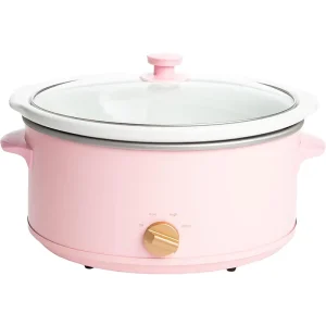 6 Quart Manual Slow Cooker with Non Stick Stoneware Insert Dishwasher Safe Three Settings Low High Warm Size Capacity