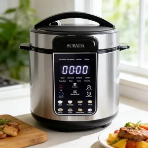 6 Quarts Electric Pressure Cooker for Rice Steamer Yogurt Slow Cook Meat Stew Pressure Cook Stainless Steel Multi Cooker