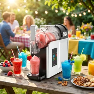 6 in 1 Home Slush Machine 2.5L Automatic Ice Cream Maker 15 45 Min Fast Freeze DIY Dessert Maker