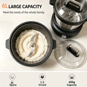 6-liter Large-capacity Stainless Steel Mixing Fufu Machine
