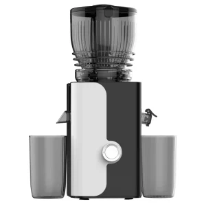 6.3 Inch Big Mouth Electric Fruit Juicer Self Feeding Hopper Tube Slow Masticating Reverse Function for Household