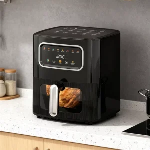 6.5L 8L 9L 10L Electric Air Fryer Smart Rapid Healthy Air Deep Fryer with Digital Temperature Control Display
