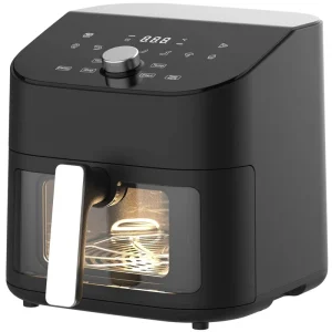 6.5L Large Capacity Home Intelligent Touch Screen Air Fryer Visual Multifunctional Electric Oven French Fry Machine