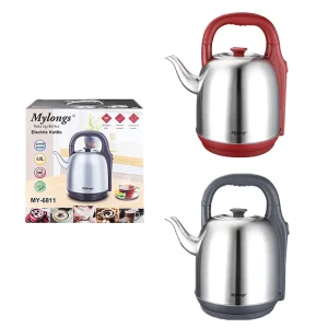 6.8L Commercial Stainless Steel Electric Kettle 1800W Automatic Power Boil-Dry Protection for Home Kitchen