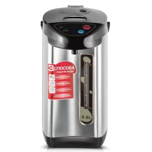 6.8L Stainless Steel 800W Temperature Control Keep Warm Insulated Electric Kettle with Water Dispenser for Household Use
