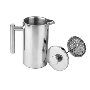 600ML 1000ML French Coffee Press With Two Matching Cups Stainless Steel Best Espresso Coffee Maker coffee Plunger