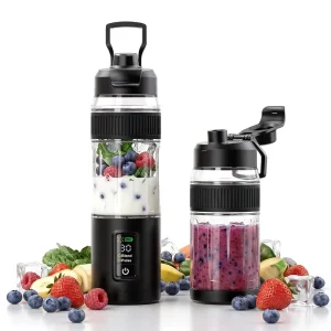 600ML Electric Rechargeable Portable Wireless Juicer 6 Blades Baby Food Processor Hand Blender Fruit Smoothie Puree Mixer