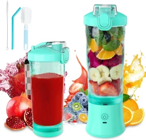 600ML Portable Electric Fruit Juicer USB Rechargeable Machine Sports Mini Portable Juicer Blender Wireless Blender