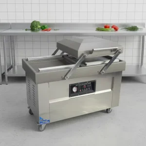 600PD Electric Farmers Market Dual Chamber Vacuum Sealer Commercial Chemical Food Packing Machine Universal Case