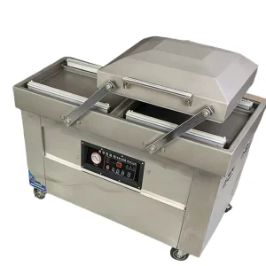 600PD Farmers Market Dual Chamber Vacuum Sealer Commercial Fresh Food Packing Machine Universal for Dry Wet Oil Powder