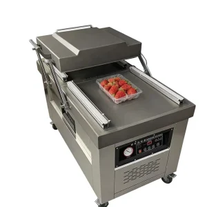 600PD Stainless Steel Dual Chamber Vacuum Sealer Commercial Food Grade Easy to Clean Universal for Factory & Store