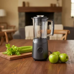 600W High Efficiency Electric Blender for Commercial Use 1L 4 Speed Variable Knob Plastic Ice Crushing Smoothies Thick Shakes