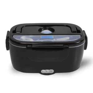60W 80W One-Piece Stainless Steel Electric Heating 1.5L Dual-Use Lunch Box for Home and Car