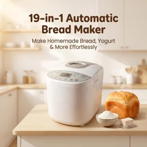 650W 2LB Gluten Free Bread Maker ETL CE Approved 19 in 1 Programmable Electric Bread Machine with LCD Screen