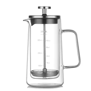 650ml Stainless Steel French Press Coffee Maker Borosilicate Glass French Coffee Press