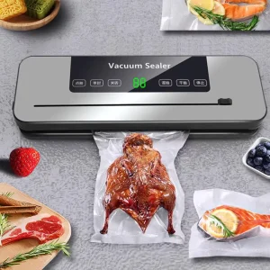 65kpa Electric Household Dry and Wet Vacuum Food Sealer Portable Plastic Vacuum Sealing Machine Heat Sealer for Packaging Food