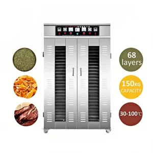 68 Layers 220V Fruit Vegetable Commercial Dehydrator Fish Dehydrator