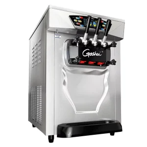 6L*2 Hopper Soft Ice Cream Maker Machine Color Dynamic Touch Control Screen Milk Yogurt High Productivity Ice Cream Powder