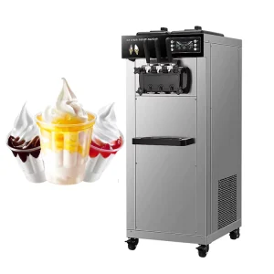 6L*2 Thickened Stainless Steel Body Soft Ice Cream Maker Machine Commercial Gelato Making Machine Gelato Ice Cream Machine