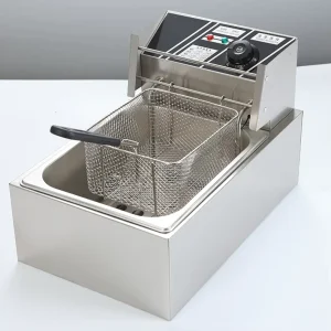 6L 6L+6L 2 Tank 2 Basket Deep Fryer Removable Basket Timer Fried Chicken Chips French Fries Electric Fryer