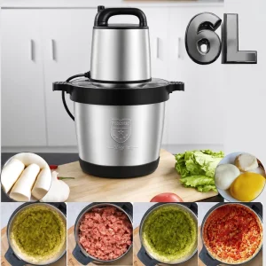 6L 8L Fufu Pounding Blender FUFU Maker Pounding Machine Stainless Steel Multifunctional Food Meat Electric Meat Grinder