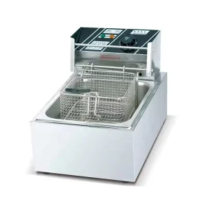 6L Commercial Single Tank Electric Deep Fryer Chips Machine Potato Industrial Fried Oil Filter Chip Fat Deep Fryer