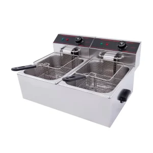 6L Double tank Electric Deep Fryer with 304 Stainless Steel High Productivity 220/110V Countertop Restaurant Equipment