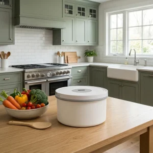 6L Stainless Steel Airtight Eco-Friendly Durable Kitchen Food Storage Vacuum Rice Container